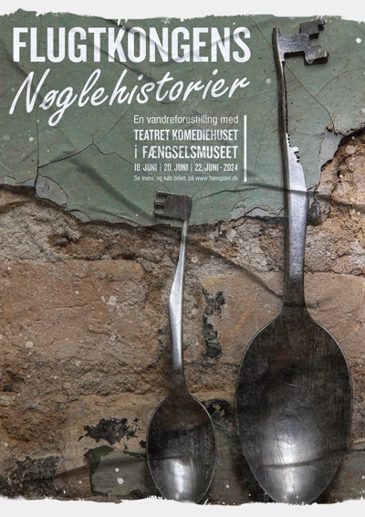 Plakat med 2 skeer filet til nøgler